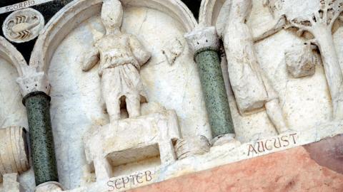 ottobre sulel formelle della cattedrale di lucca